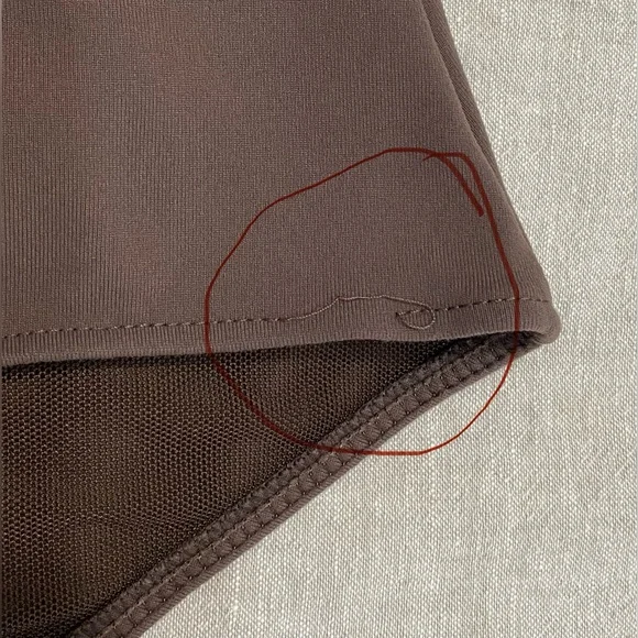 Free People intimately Truth or Square Bodysuit Small Brown Long sleeve Thong - Picture 3 of 12